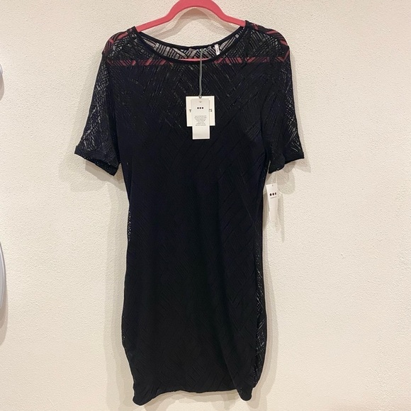 NWT Three Dots Angelina Mesh Overlay Dress Size XL - Picture 2 of 4